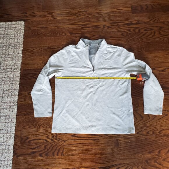 Mizzen+Main White Heather ProFlex Quarter Zip - Picture 5 of 8
